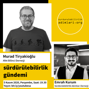 Murad Tiryakioglu, Surdurulebilirlik Gundemi, Afet Bilinci Derneği